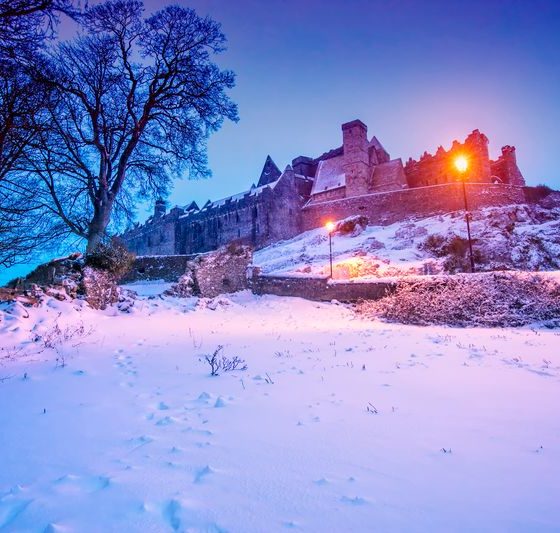 Rock of Cashel in the Snow